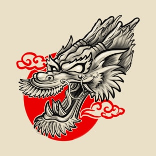 Chinese Dragon Tattoo Art T-Shirt