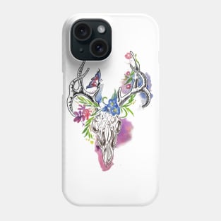 deer skull Phone Case