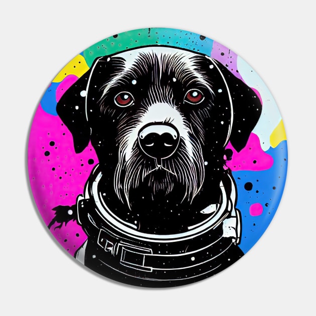 Old astronaut black lab portrait Pin by etherElric
