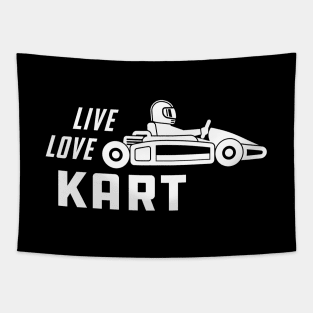 Kart - Live love Kart Tapestry