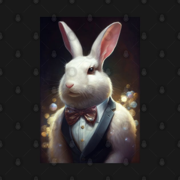 Cute Rabbit In A Suit - Adorable Animal Print Art for Bunny Lovers by Whimsical Animals