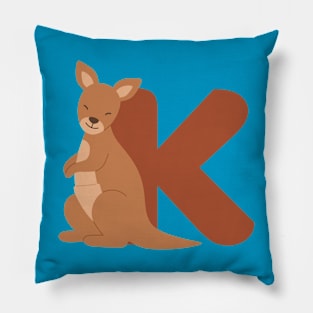 Animal alphabet K Pillow