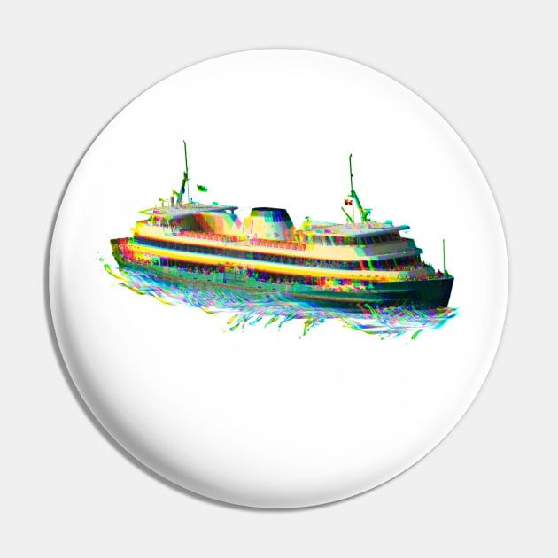 Reckless - Manly Ferry (white type) Pin by Simontology