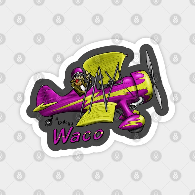 Waco Aircraft Biplane Magnet by Funky Aviation