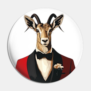 goat gentleman Pin