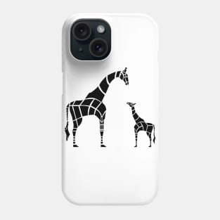 Giraffe with Calf Phone Case