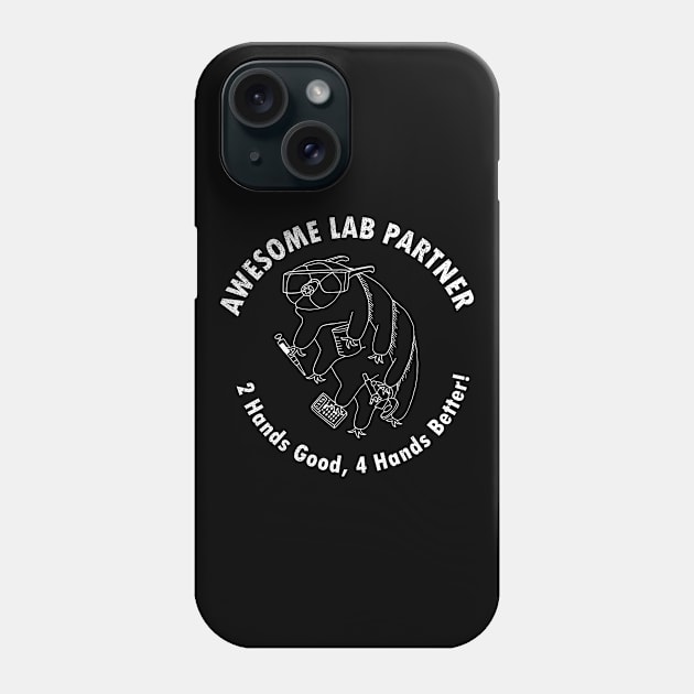 Awesome Tardigrade Lab Partner Phone Case by Geektopia