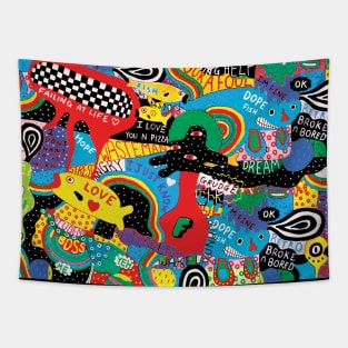 Alien Invasion Tapestry