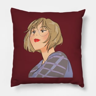 Adorable anime girl Pillow