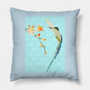 A Hummingbird Flaps Her Wings  #2 Pillow