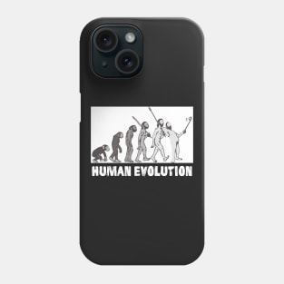 Human Evolution Modern with Smartphone Phone Case