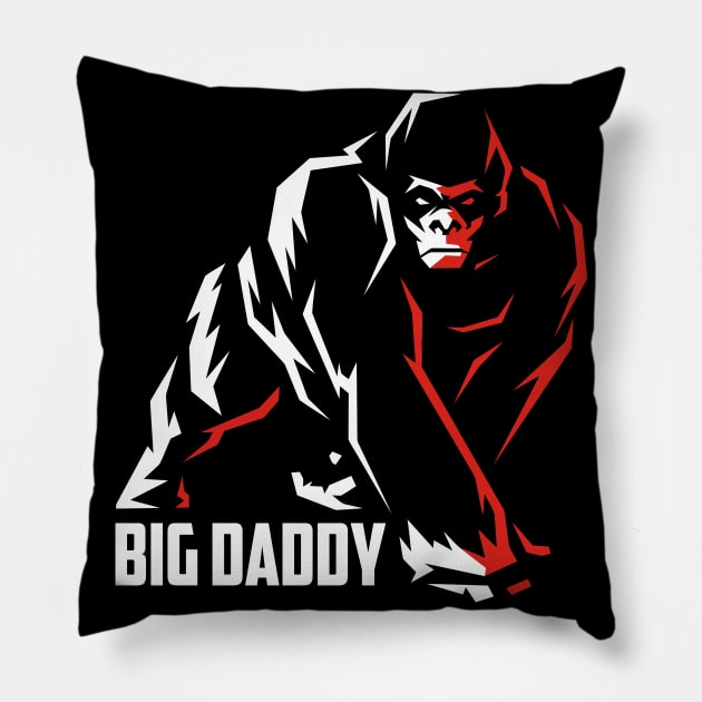 Big Daddy - Gorilla Pillow by BullBee