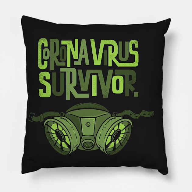 Coronavirus Survivor Pillow by queensandkings