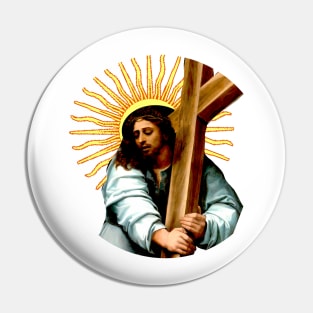 Jesus Christ on the cross suffering for us sinners Pin