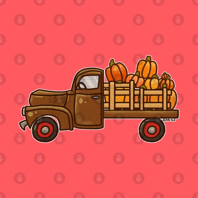 Pickup A Pumpkin! (Brown Version) by Jan Grackle