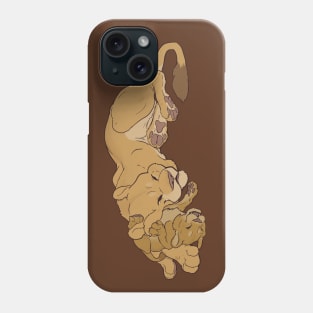 Lion snuggles Phone Case