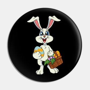 Funny Easter Shirt I Bunny Rabbit Egg Pin