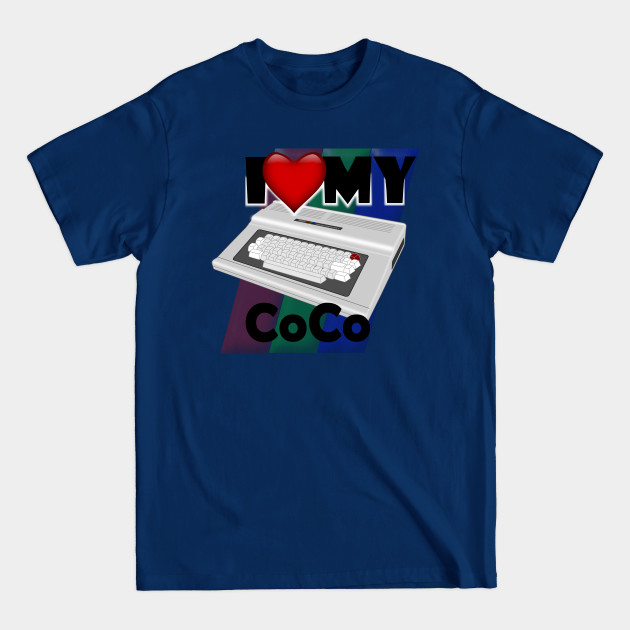 Disover I love my CoCo background - Retro Computer - T-Shirt