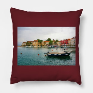 Sutivan, Harbour in Brac, Croatia Pillow