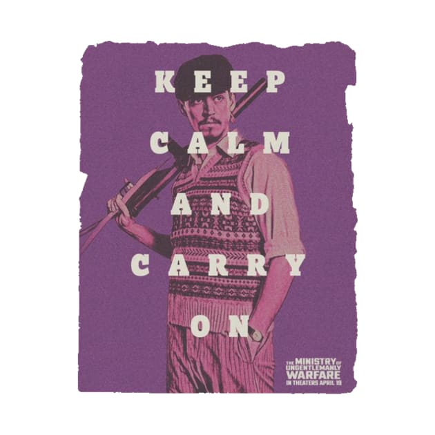 keep calm and carry on purple henry golding by Super-TS