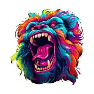 Neon Gorilla Face T-Shirt