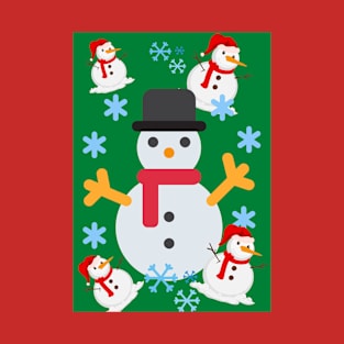 Snowman in green T-Shirt