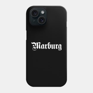 Marburg written with gothic font Phone Case