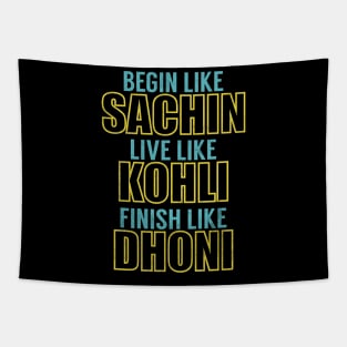 Indian Cricket Fan T-Shirt Tapestry