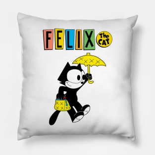 the cat umbrella art gift for fans Pillow