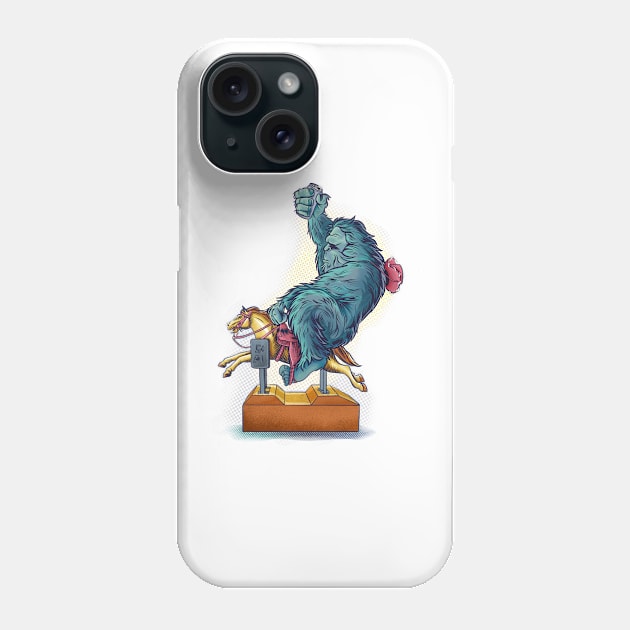 Bigfoot Cowboy Phone Case by Jonesntees