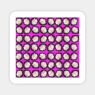 Pattern 1 Brite pink Magnet