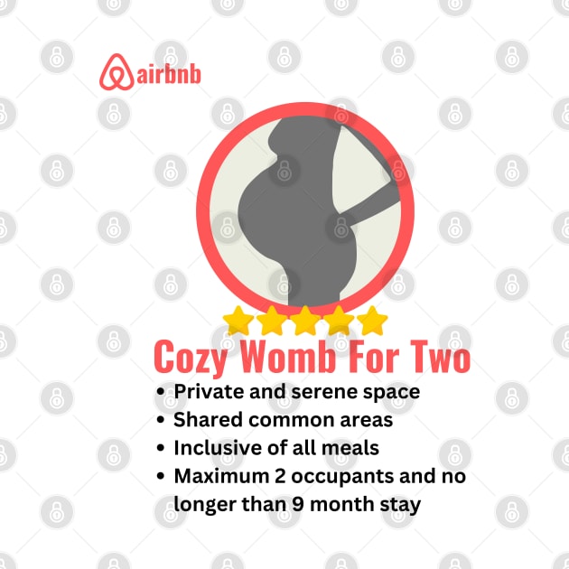 Airbnb Cozy Womb For Two Surrogate Mother Mother's Day Gift by Trend Spotter Design