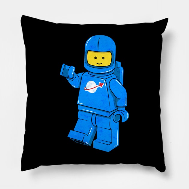 Classic Spaceman Pillow by chrisraimoart