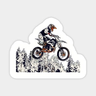 Born to Fly - Motocross Racer Magnet