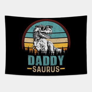 Daddysaurus T Rex Dinosaur Daddy Saurus Family Tapestry