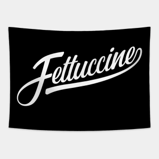 Fettuccine, funny baseball style italian pasta Tapestry