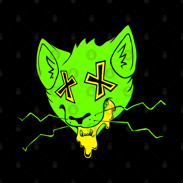 Radioactive Cat by CliffeArts