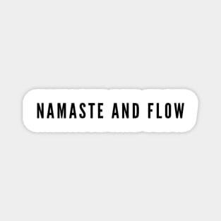 Namaste and Flow - Yoga Shirt Magnet