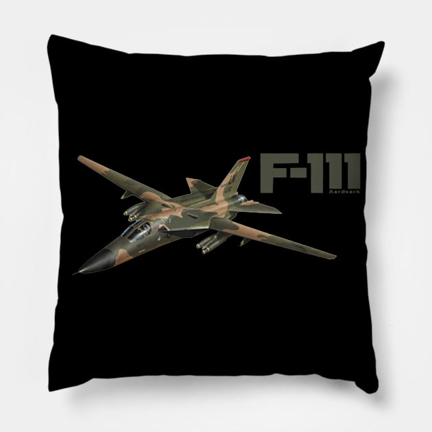 Cool F-111 Aardvark Pillow by QUYNH SOCIU