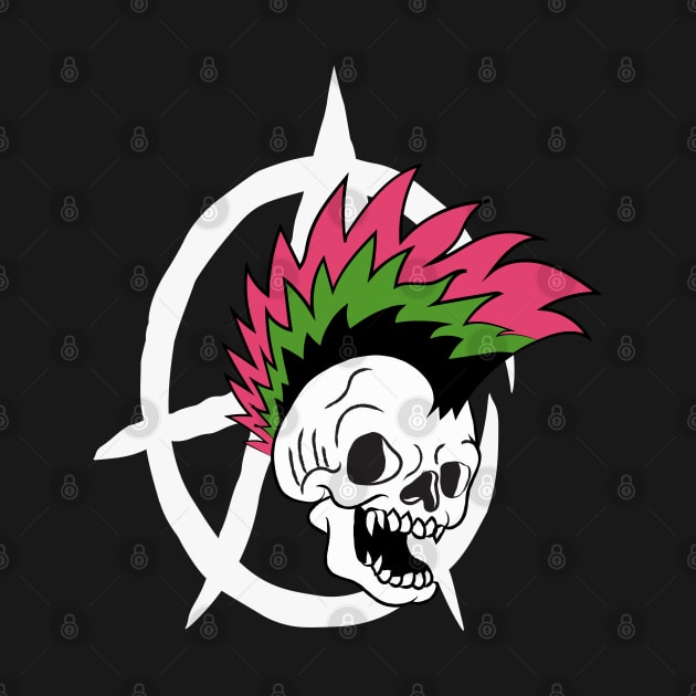 Punk Rock Skull by fikriamrullah