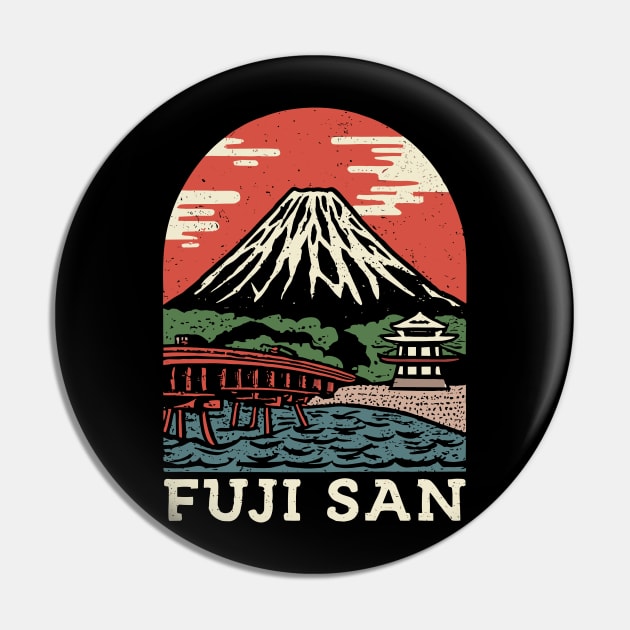 Fuji San Japan Travel Pin by ravensart