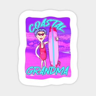 Coastal Grandma Epic Trend Fun Cartoon Magnet