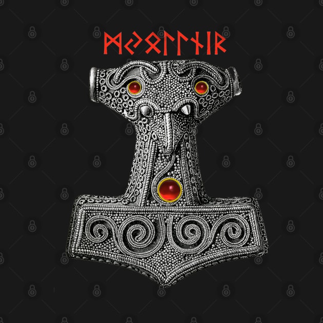 MJOLLNIR Hammer of the Thunder God Thor, Viking mythology by BulganLumini