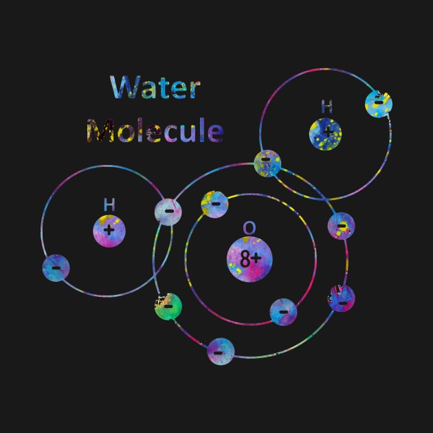 Water Molecule by erzebeth