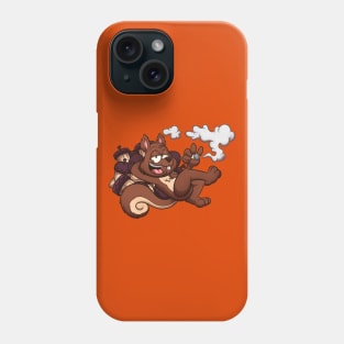 Squirrel Smoking A Joint Phone Case