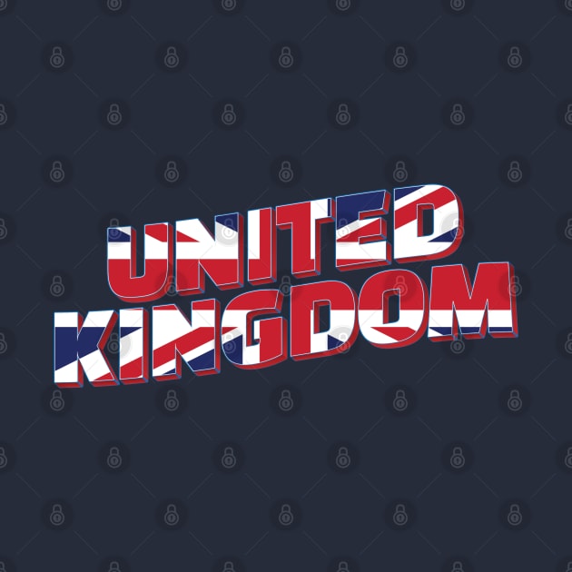 United Kingdom vintage style retro souvenir by DesignerPropo