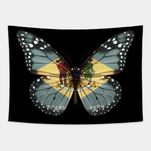 Delaware Flag Butterfly - Gift for Delawarean From Delaware DE Tapestry