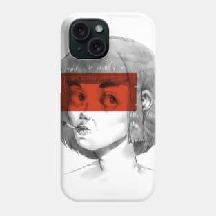 WOMAN IN RED Phone Case