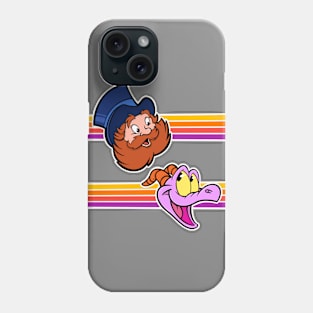 Happy little purple dragon of imagination Phone Case