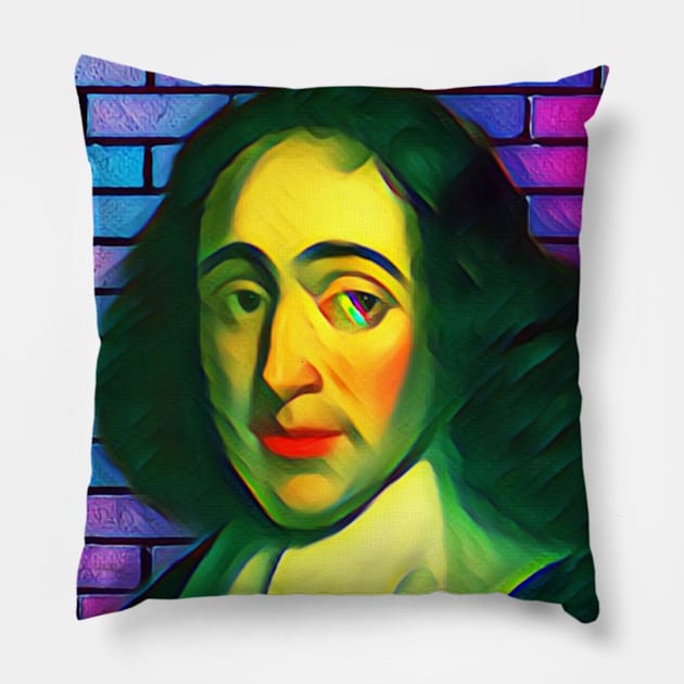 Baruch Spinoza Portrait | Baruch Spinoza Artwork 6 Pillow by JustLit